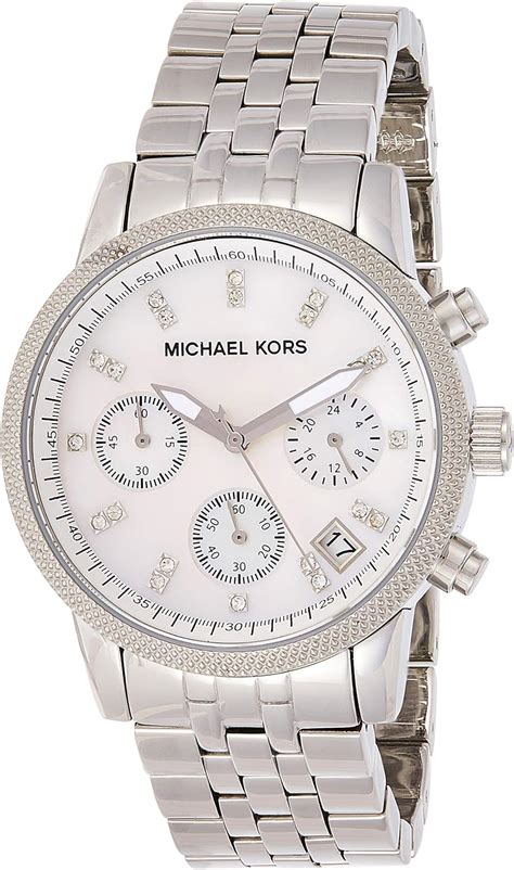 michael kors mk5020 ladies chronograph silver 